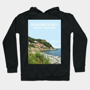 Runswick Bay, North Yorkshire. Travel poster Hoodie